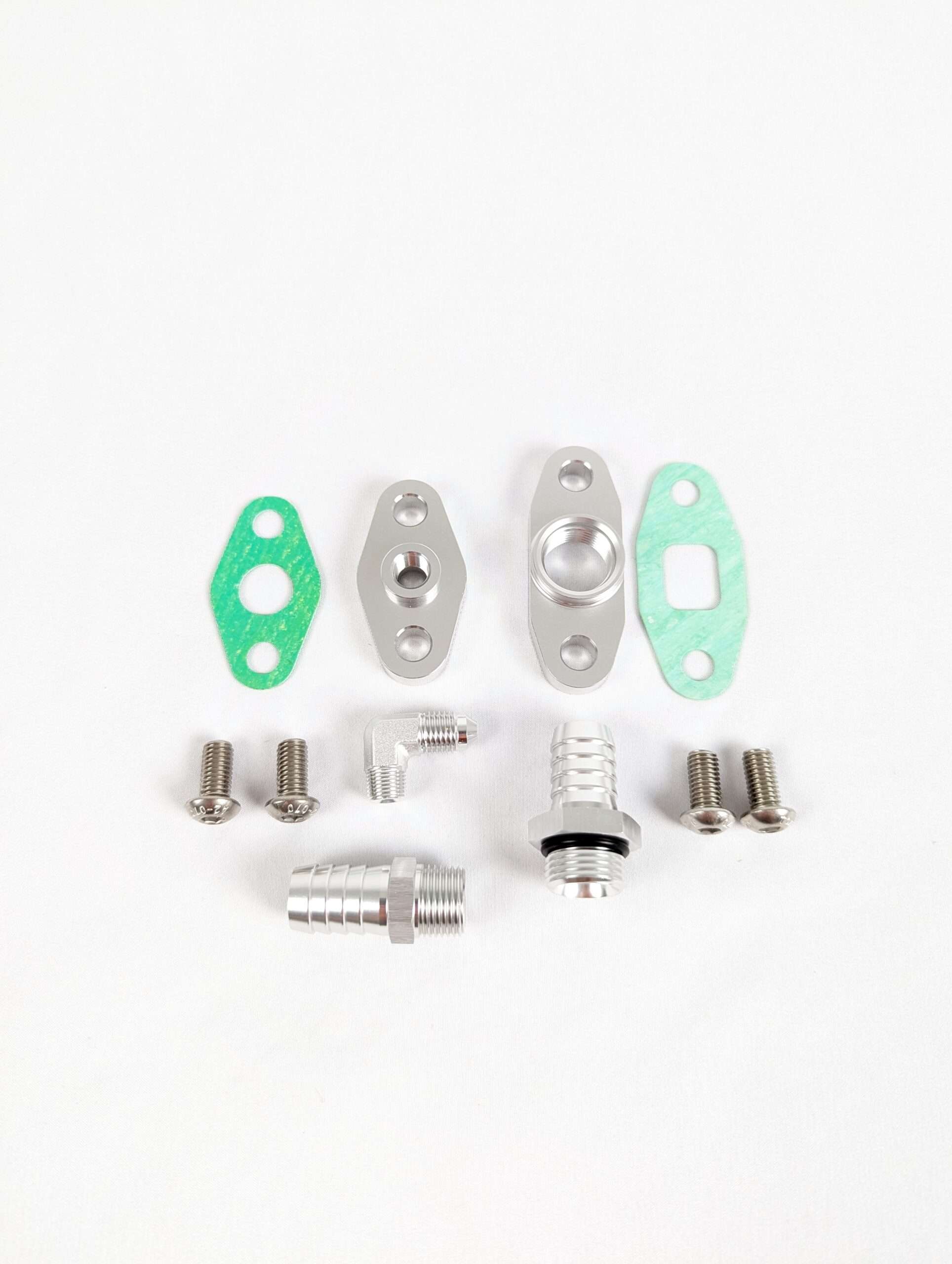 PQY - Turbo Oil Feed Inlet Flange Gasket Adapter Kit 4AN 4 AN Fitting T3 T3/ T4 T04 PQY-OFG31 - 34 PQY - Turbo Oil Feed Inlet Flange Gasket Adapter Kit 4AN 4 AN Fitting T3 T3/ T4 T04 PQY-OFG31 - 34