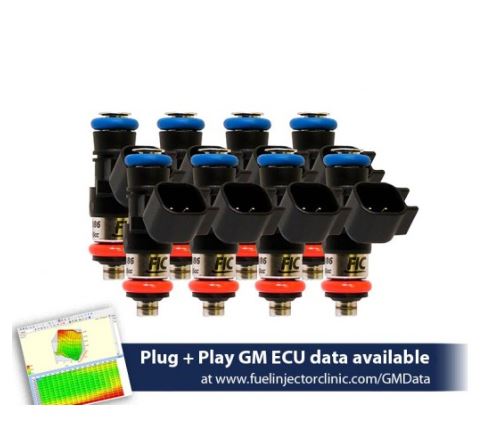 1000cc (100 lbs/hr at OE 58 PSI fuel pressure) FIC Fuel Injector Clinic Injector Set for LS3, LS7, LSA, L76, L92, and L99 engines (High-Z)