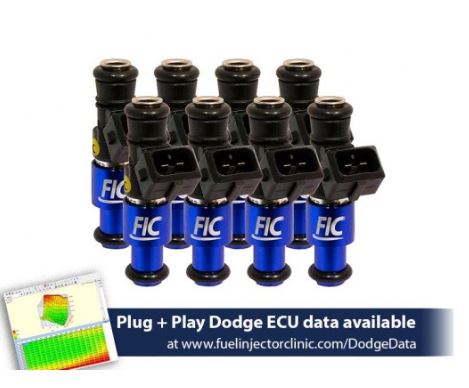 1200cc (130 lbs/hr at OE 58 PSI fuel pressure) FIC Fuel Injector Clinic Injector Set for Dodge Hemi SRT-8, 5.7 (High-Z)