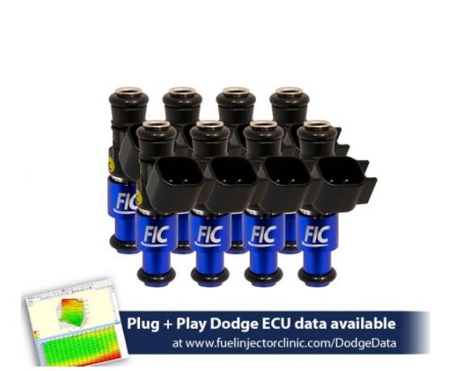 1440cc (160 lbs/hr at OE 58 PSI fuel pressure) FIC Fuel Injector Clinic Injector Set for Dodge Hemi SRT-8, 5.7 (High-Z)