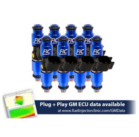 1200cc (130 lbs/hr at OE 58 PSI fuel pressure) FIC Fuel Injector Clinic Injector Set for LS1/LS6 engines (High-Z)