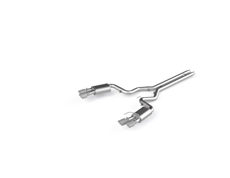 MBRP Pro Series 3" Cat Back Aluminized Exhaust Quad Polished Tips Street (2018-2023 Mustang GT)