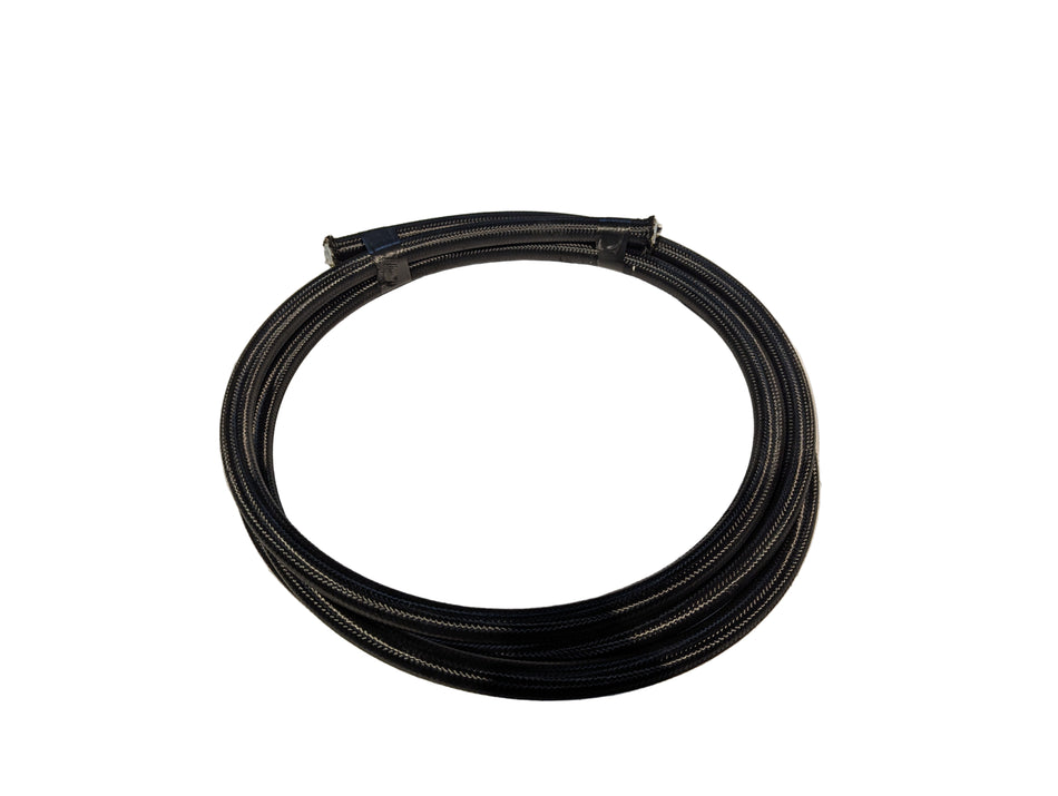 10an Black Braided PTFE Line w/ Steel Re-Enforcement - BY THE FOOT