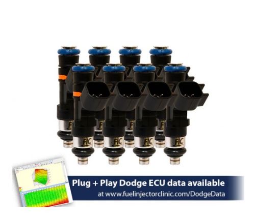 775cc (85 lbs/hr at OE 58 PSI fuel pressure) FIC Fuel Injector Clinic Injector Set for Dodge Hemi SRT-8, 5.7 (High-Z)