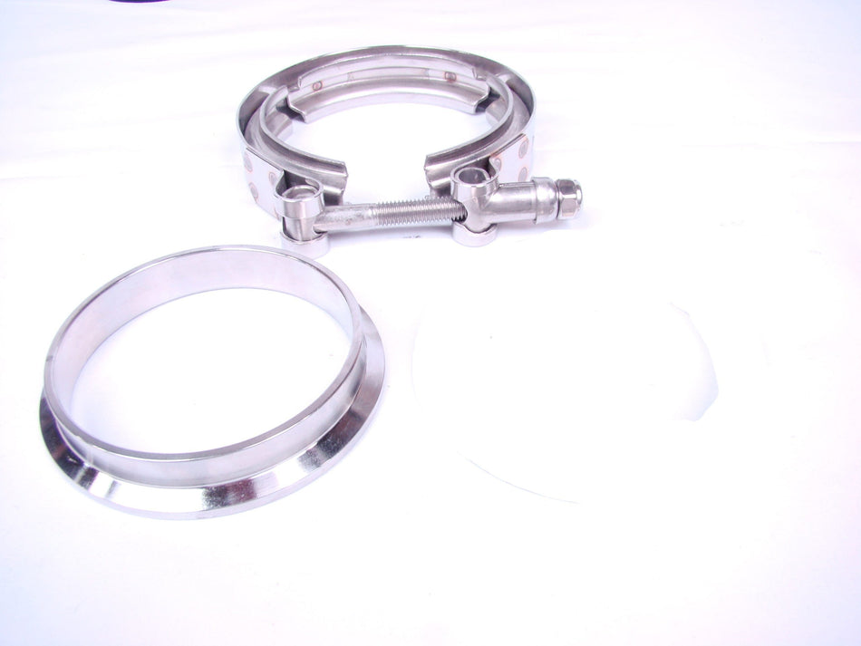 4.0" Downpipe V-Band Flange / SS Clamp Kit