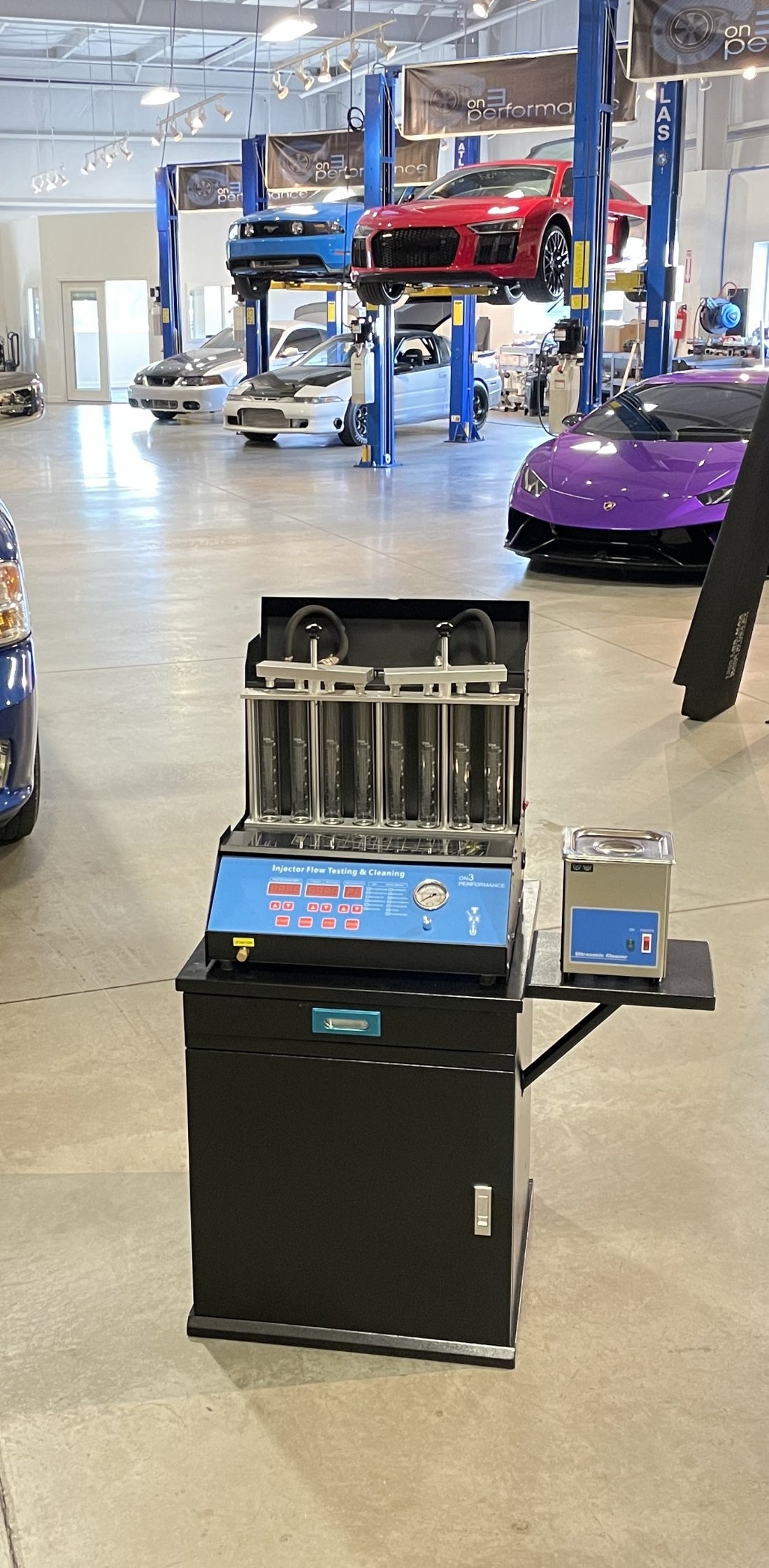 Injector Flow Testing Bench / Injector Ultra Sonic Cleaner - 8 Cylinde ...
