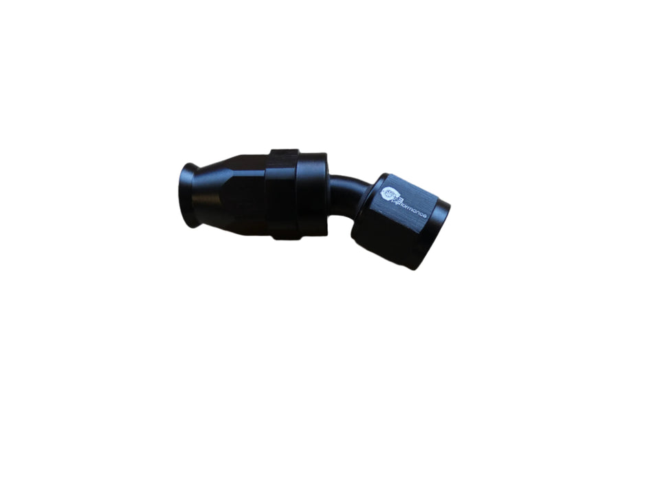 8an PTFE 30° Hose End- Black