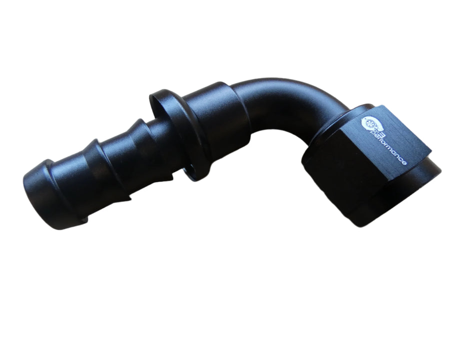 10an 90° Pushloc Hose End- Black