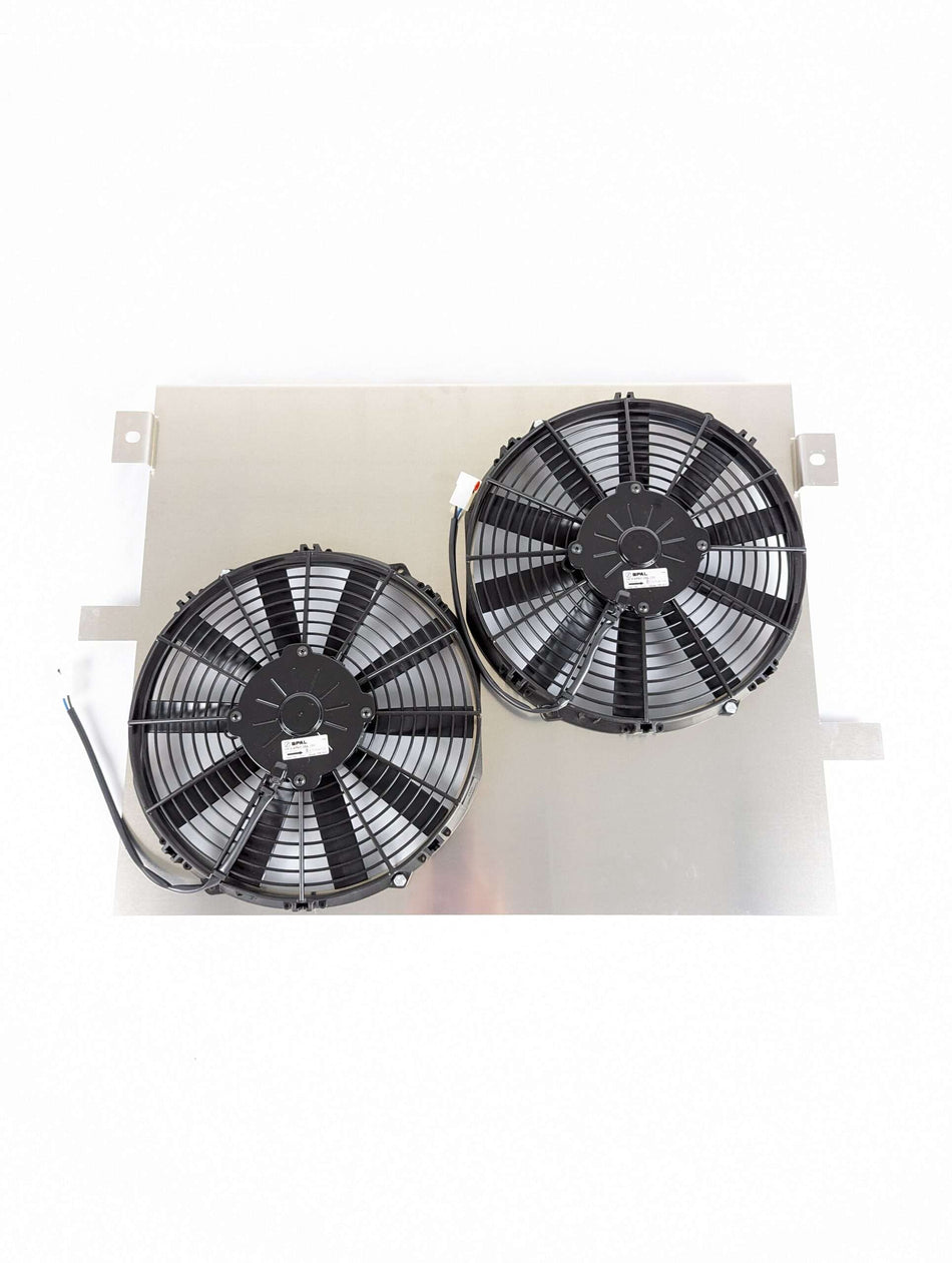 (2011-2014) Mustang GT 5.0 Coyote Dual Aluminum Thin Profile Dual 12" Electric Fan Kit