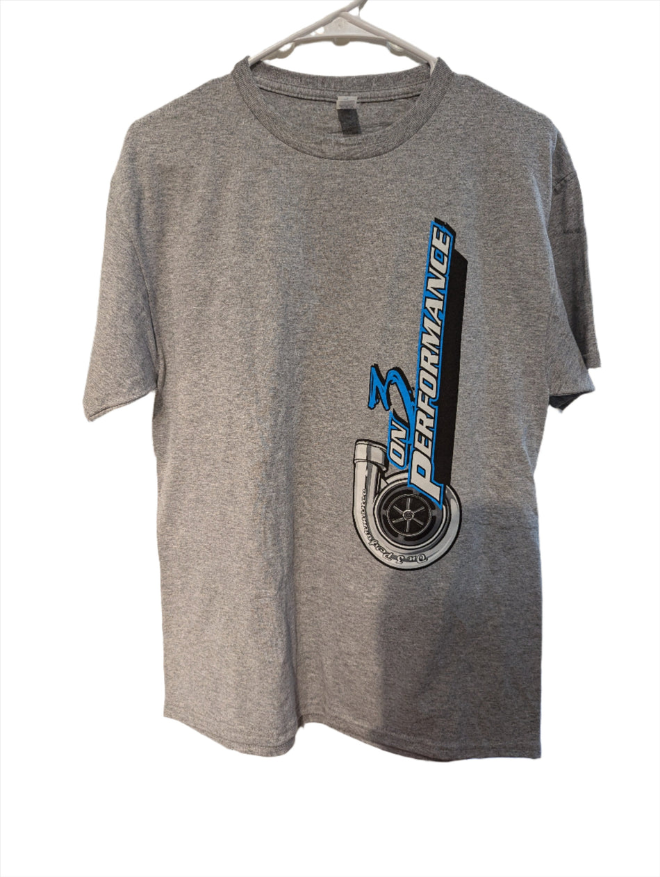 On 3 Performance Grey Shop T-Shirt