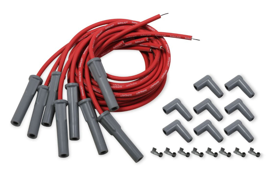 Holley EFI LS Spark Plug Wire Set for IGN1A - Cut to Fit- RED