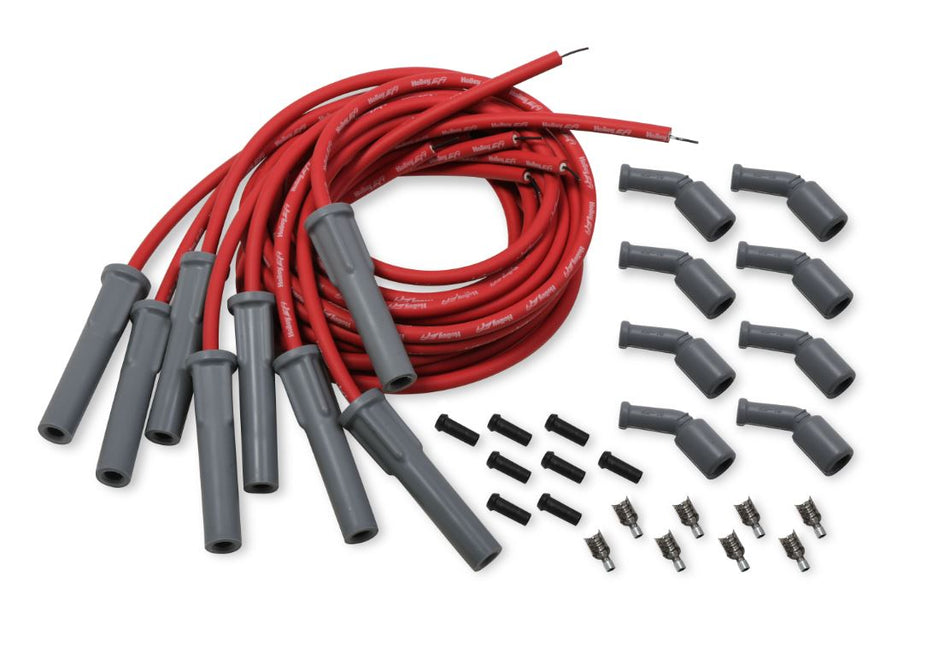 Holley EFI LS Spark Plug Wire Set for OEM Coils - Cut to Fit - RED