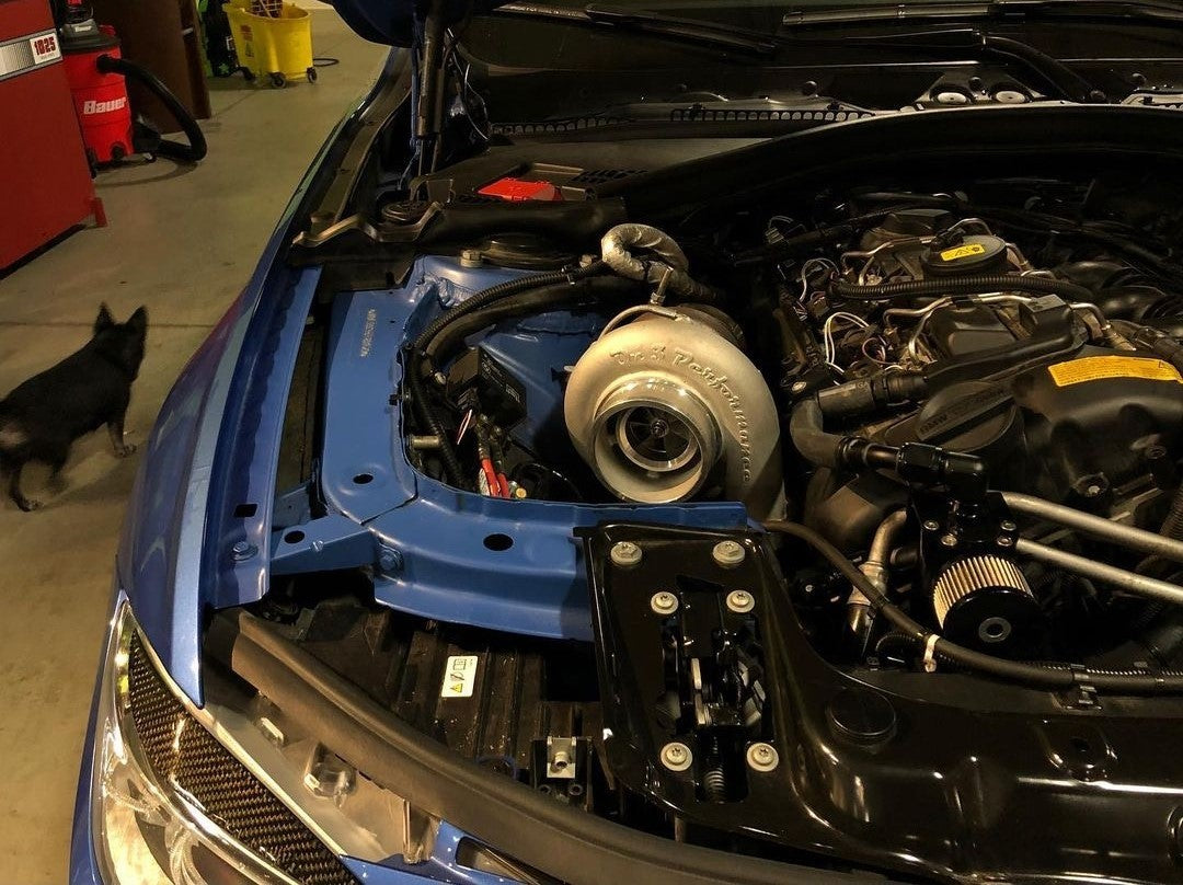 Single Turbo R35 (2011-2015) BMW 335i N55 F- Chassis Top Mount Single Turbo System – On3 ...